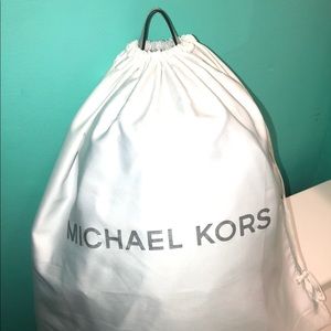 Micheal Kors two tone blue backpack